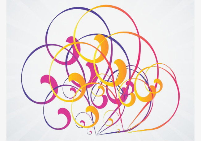 科技感漩涡波点矢量装饰图案