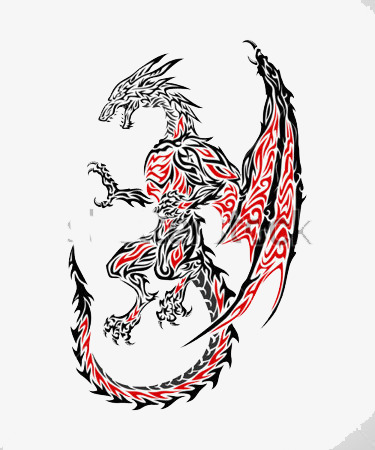 手绘霸王龙