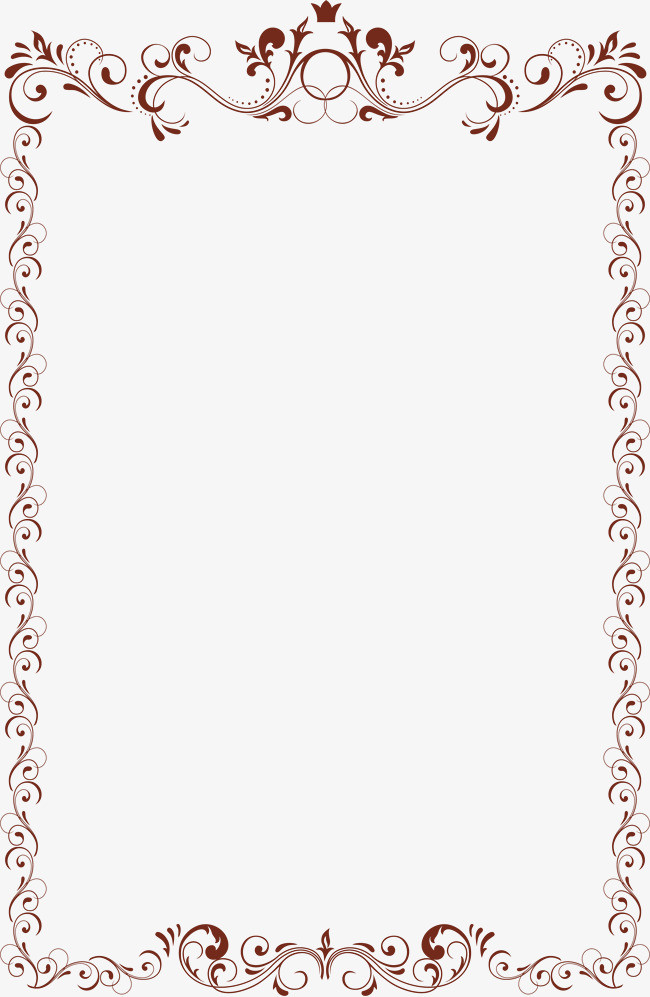 精美海报_精美花纹边框png素材-90设计