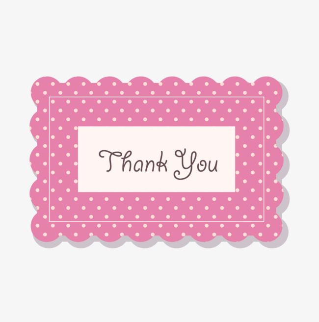 矢量小清新可爱标签粉色卡片