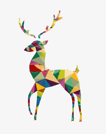 彩色麋鹿