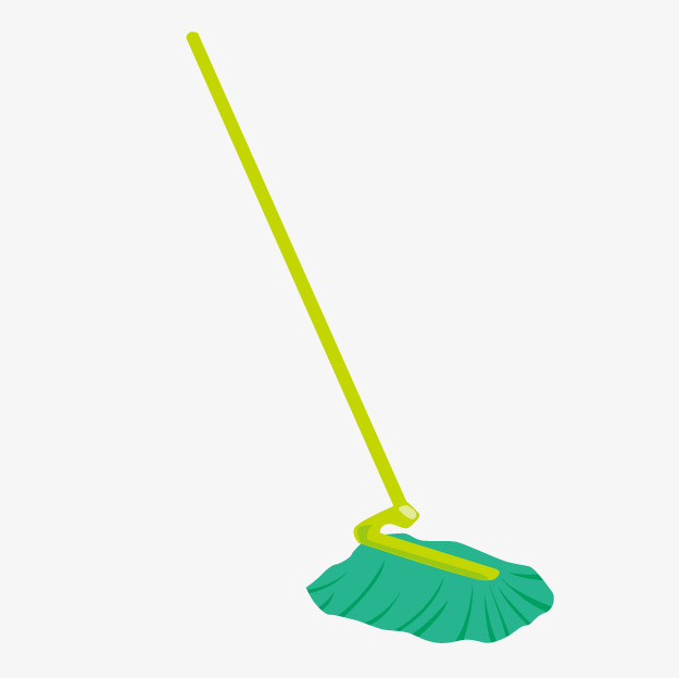 卡通拖把形状墙角裂缝