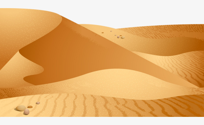 手绘卡通丝绸之路一带一路沙漠骆驼元素