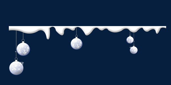 厚雪堆挂饰png素材-90设计