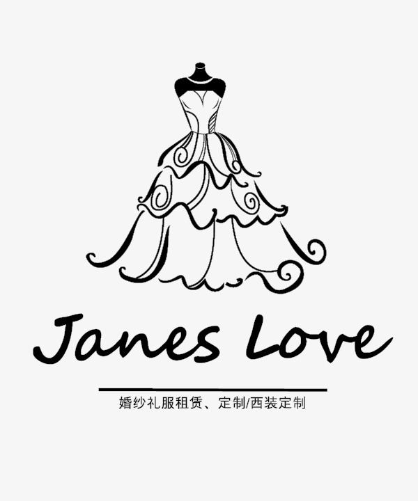 婚纱礼服logo矢量