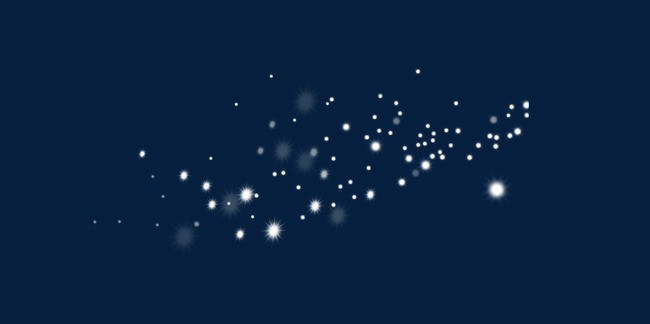 星星点点散落的肥皂泡效果