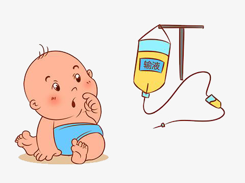 护士节打输液挂针原创手绘插画免扣素材