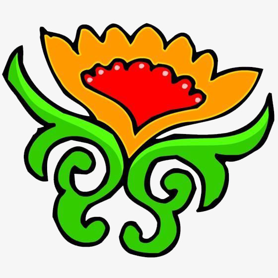 对称的装饰花png素材-90设计