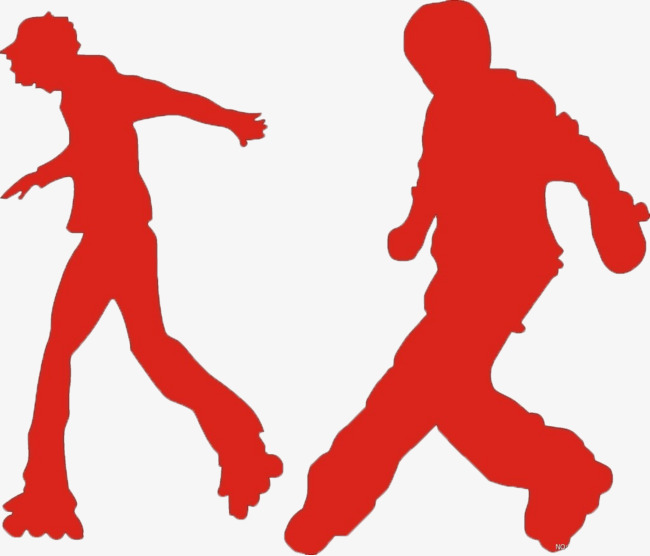 卡通手绘扁平mg人物双人打篮球小元素psd