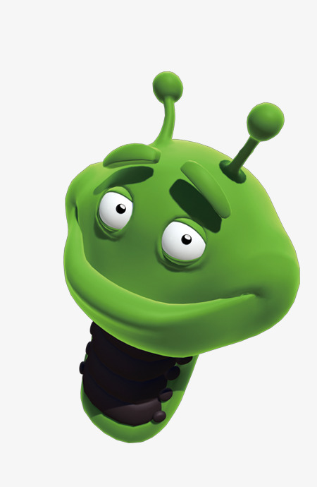 害羞的小绿人