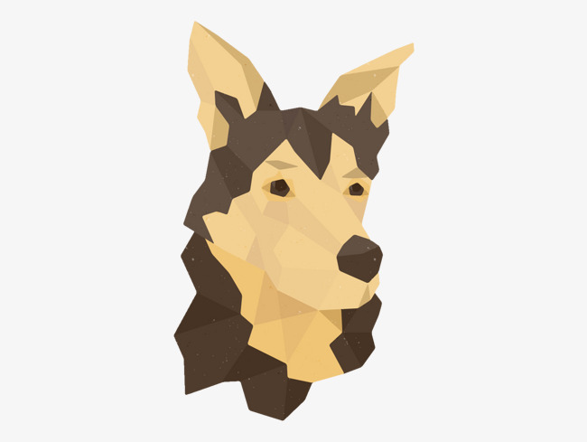 狼狗插画