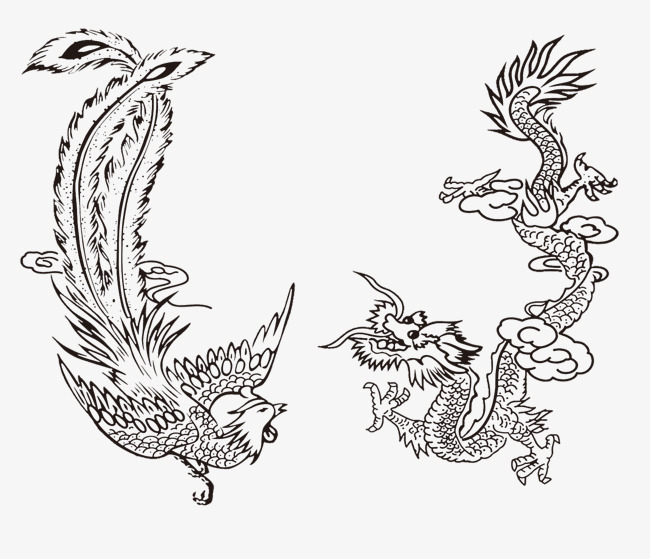 龙凤呈祥国潮艺术字字体设计国潮来袭