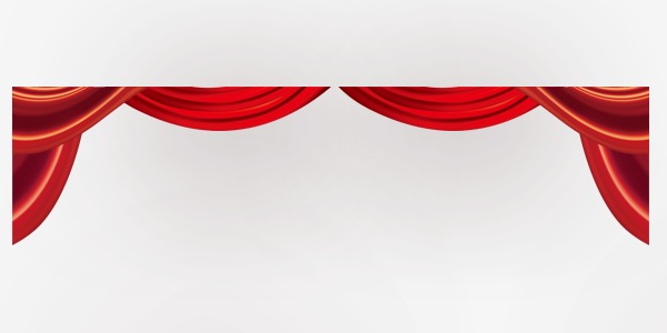 拉开的舞台帷幕