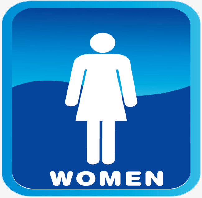 创意笔刷男女厕所标志