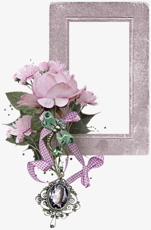 花朵叶子边角边框相框免扣装饰元素设计