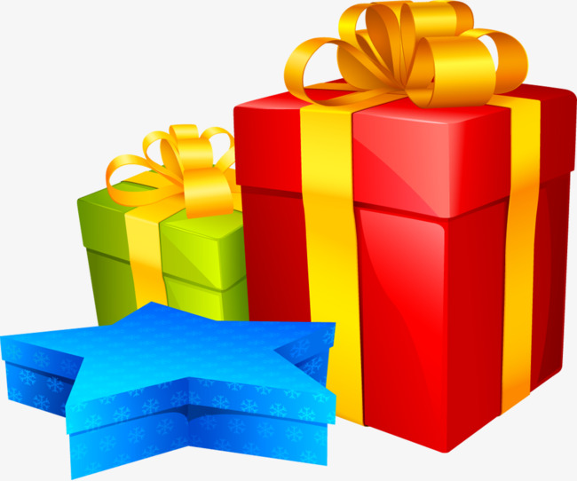 红色大礼包png素材-90设计