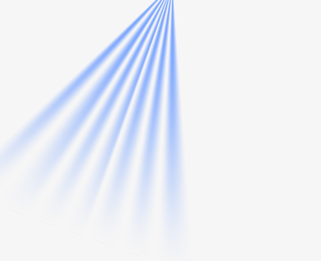 蓝色卡通装饰激光光学光线科技光元素