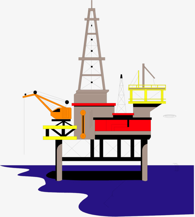 矢量手绘抽油机