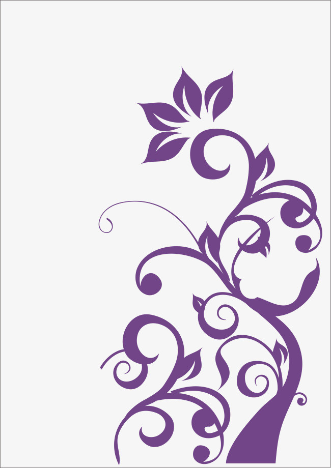 矢量花纹贴纸素材