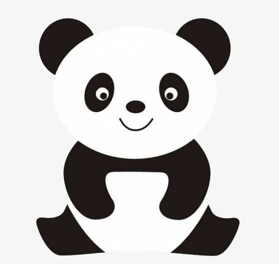手绘卡通熊猫免抠素材