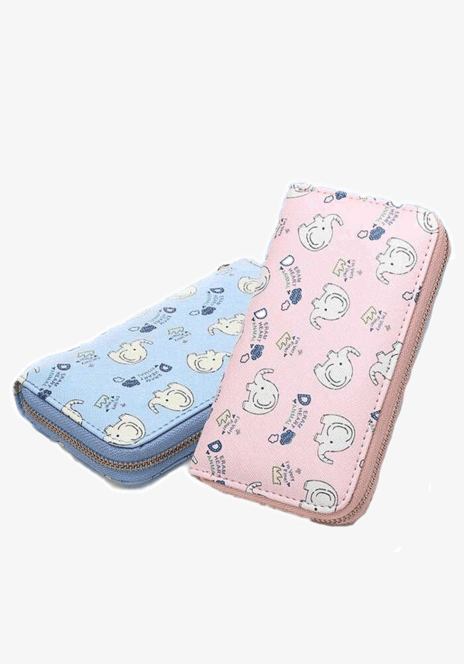 蓝色和红色笔袋png素材-90设计