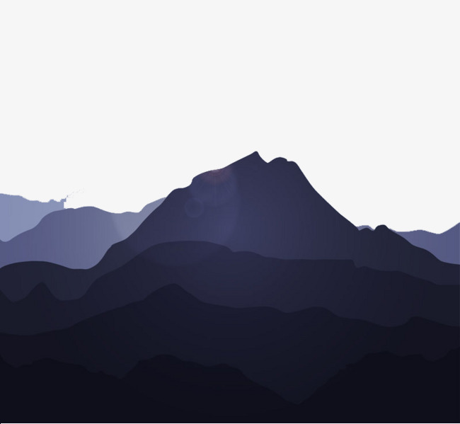 创意群山剪影矢量素材