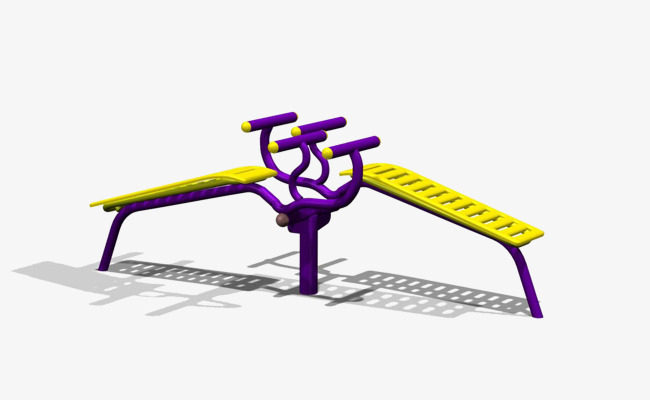 手绘卡通健身器材免抠素材