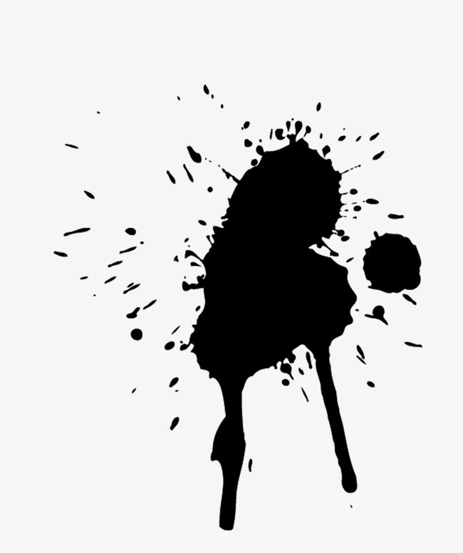 黑色泼墨【高清装饰元素png素材】-90设计