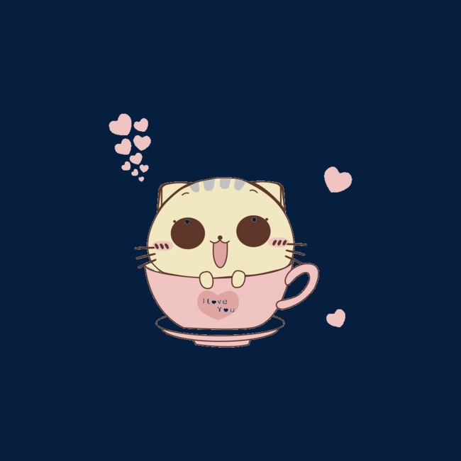 卡通小猫杯子