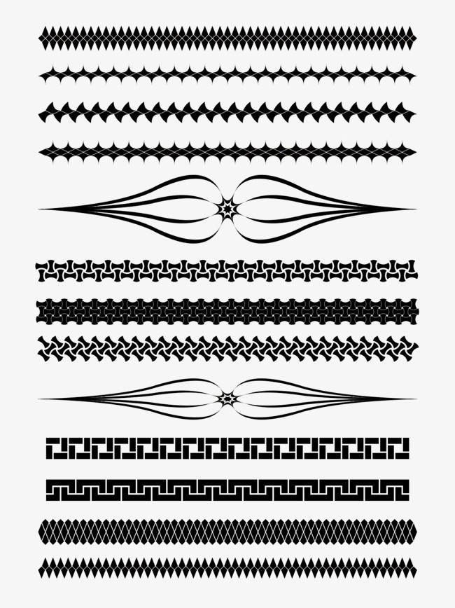 矢量横线分割线