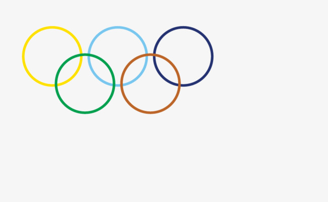 矢量手绘五环旗