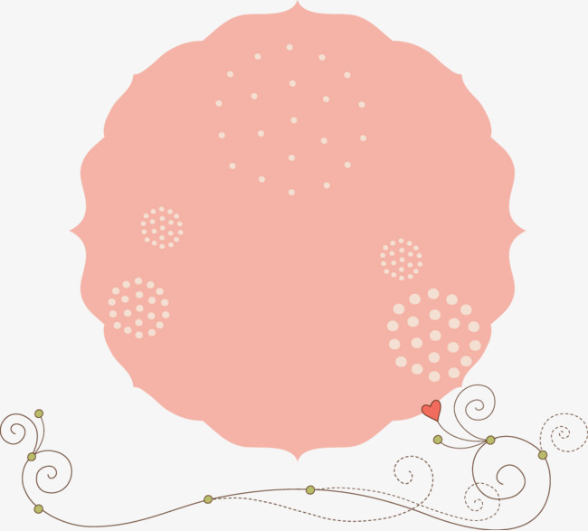 粉色爱心枝条封面装饰