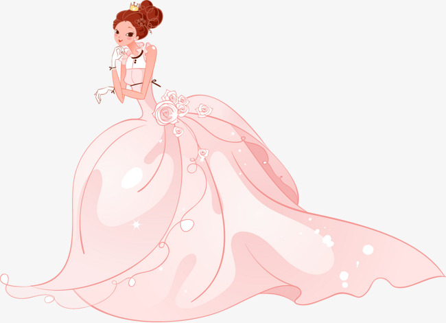 矢量手绘婚纱png素材-90设计