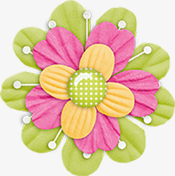 花朵剪贴装饰素材png素材-90设计