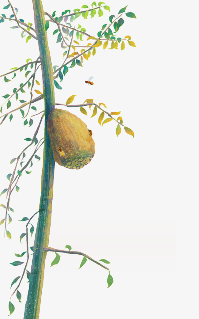 马蜂窝彩绘免抠素材