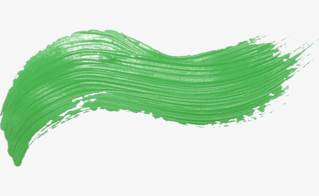 绿色颜料墨迹