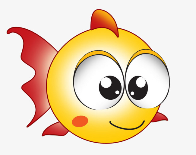 萌萌的卡通小鱼