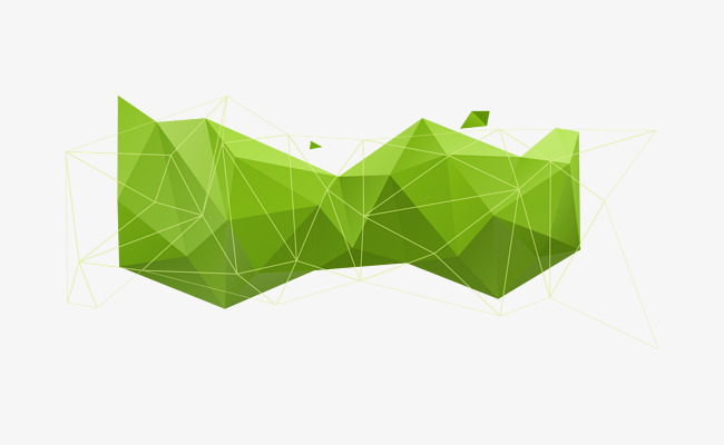 矢量不规则绿色图案