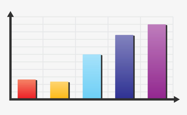 统计图柱型矢量