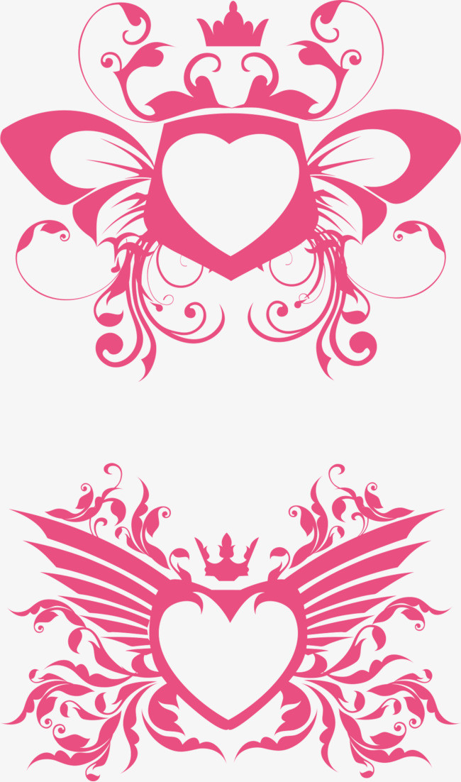 创意爱心蝴蝶设计