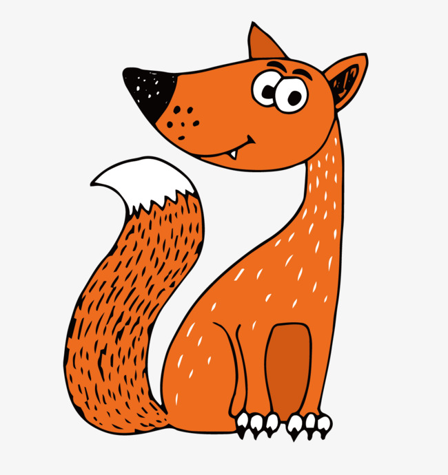 卡通手绘黄鼠狼矢量素材