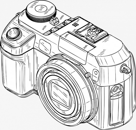 手绘照相机