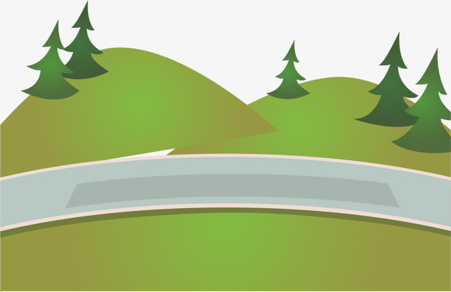 卡通山路【高清png素材】-90设计