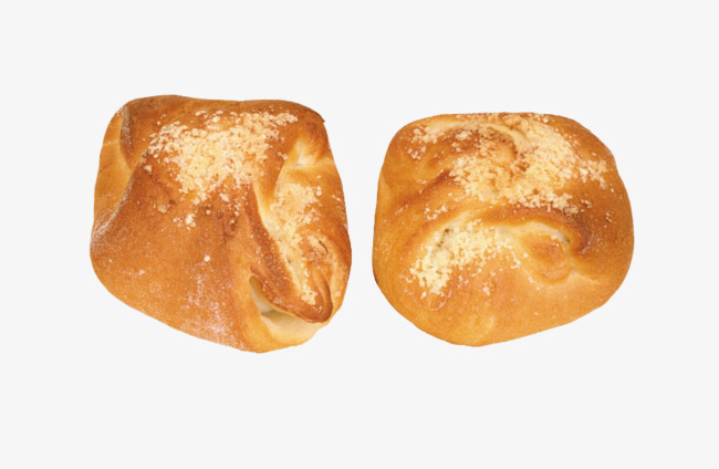 两个金黄面包