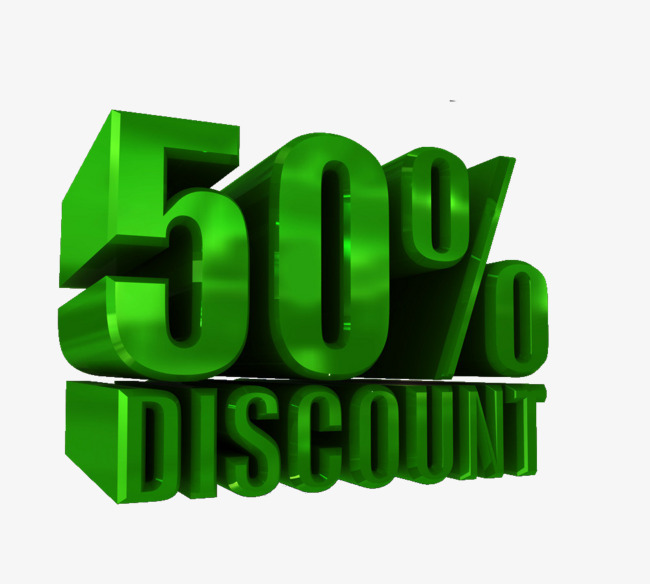 3d立体50%艺术字