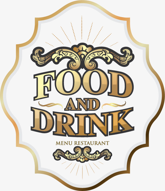 矢量复古菜单艺术字