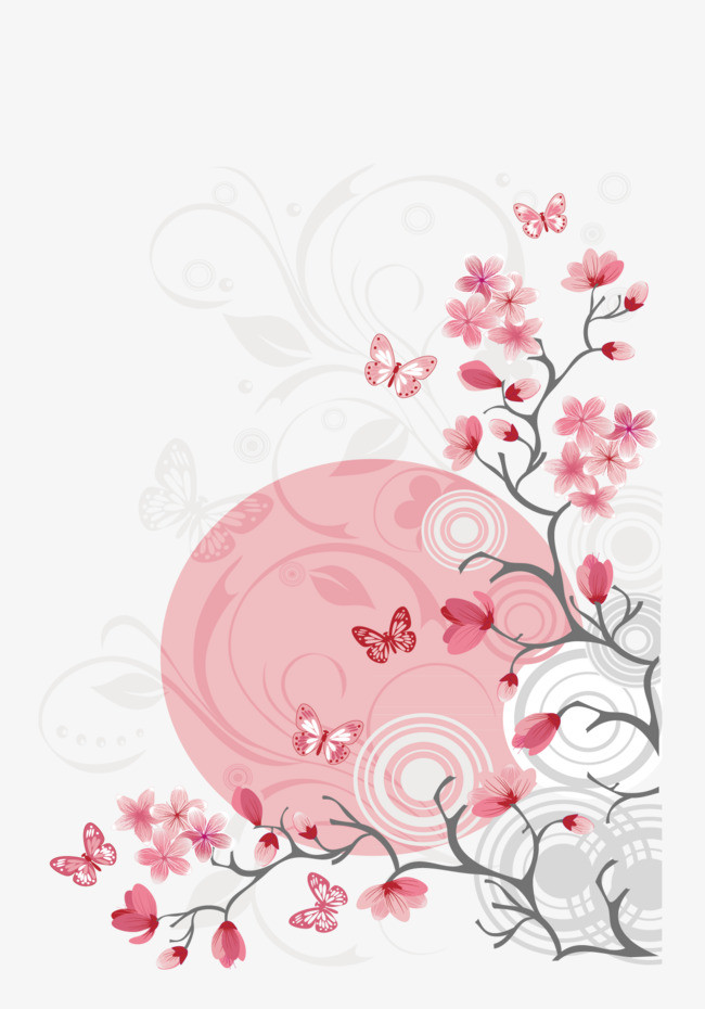 素色花朵
