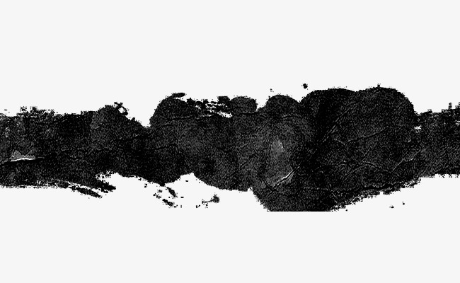 黑色水墨笔画艺术装饰素材