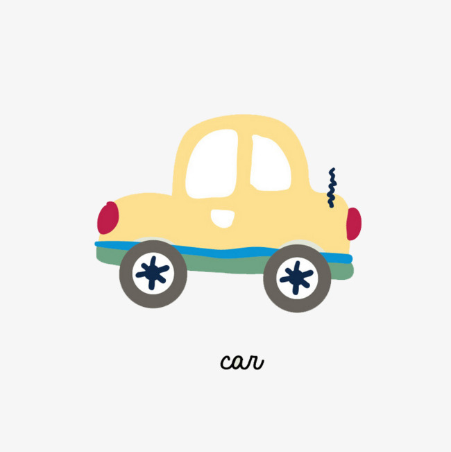 小汽车矢量卡通可爱