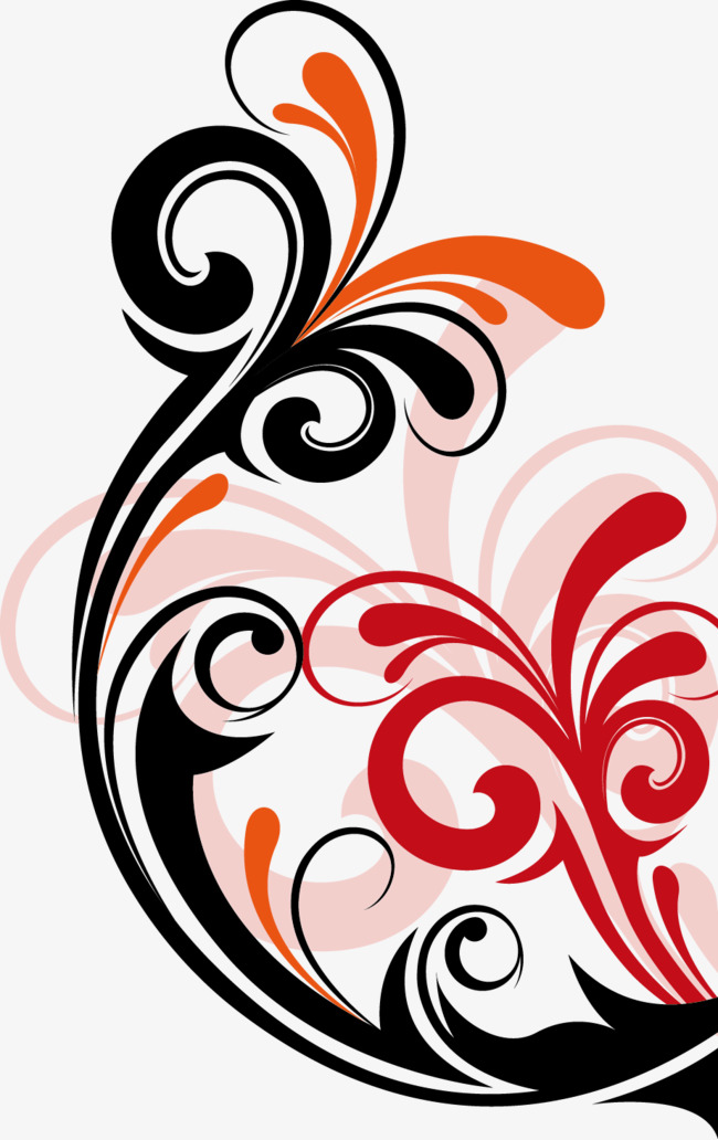 矢量背景_矢量花边png素材-90设计